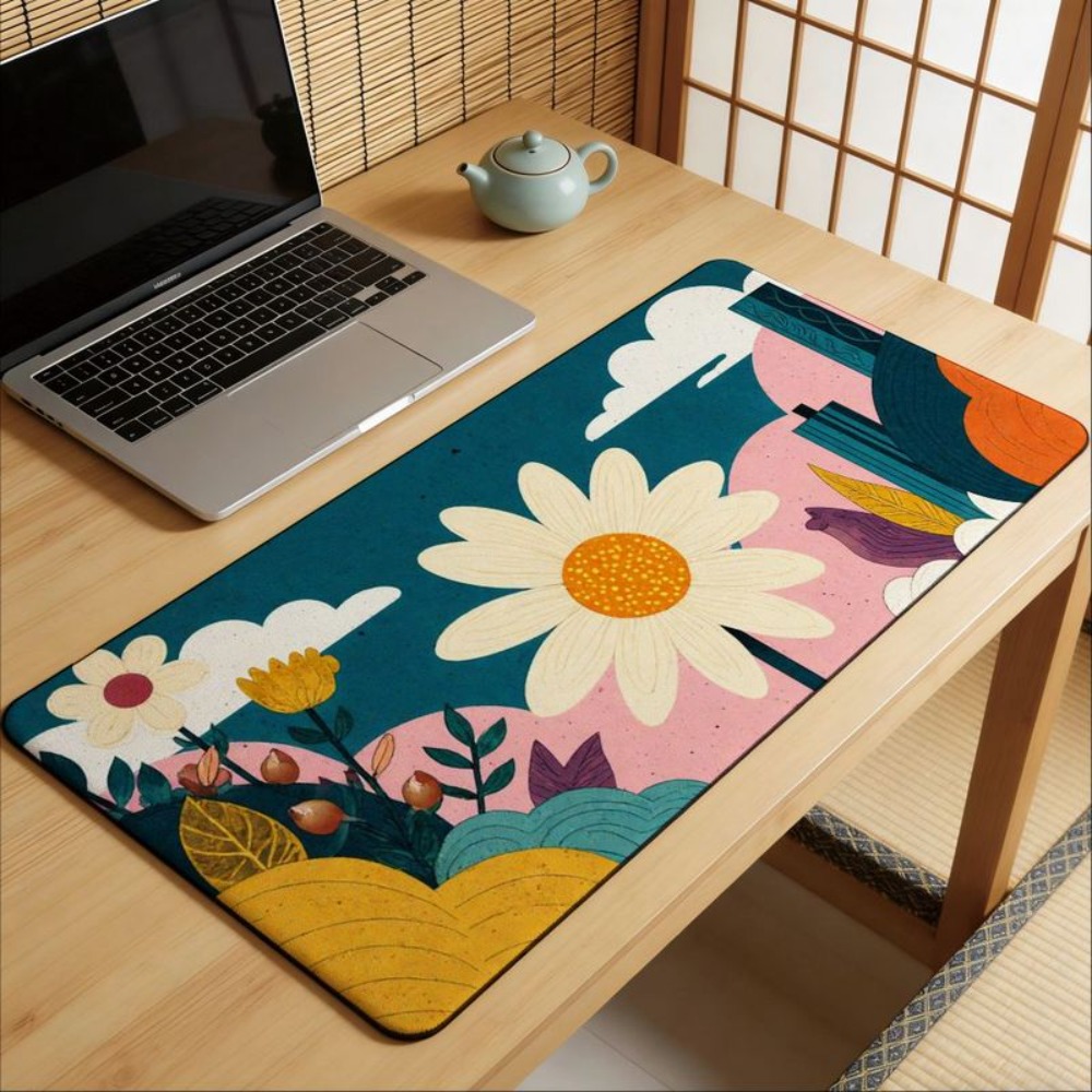 Gaming Laptop Essential Accessories - Giraffe-patterned plant design anti-slip bottom cover,