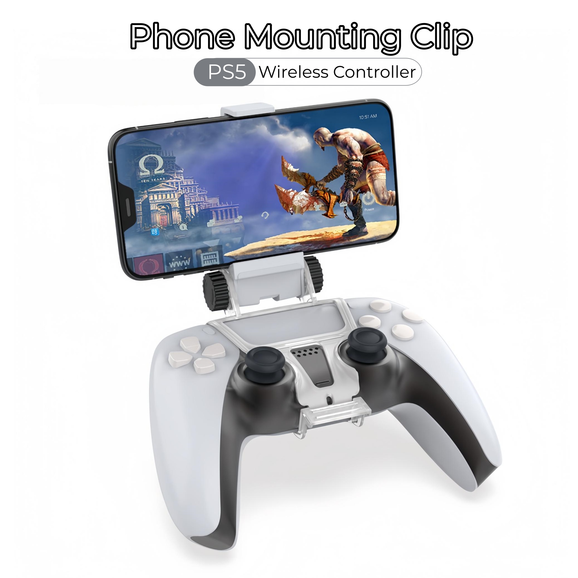 Gaming Accessories Holder - Adjustable Angle Phone Mount For PS5