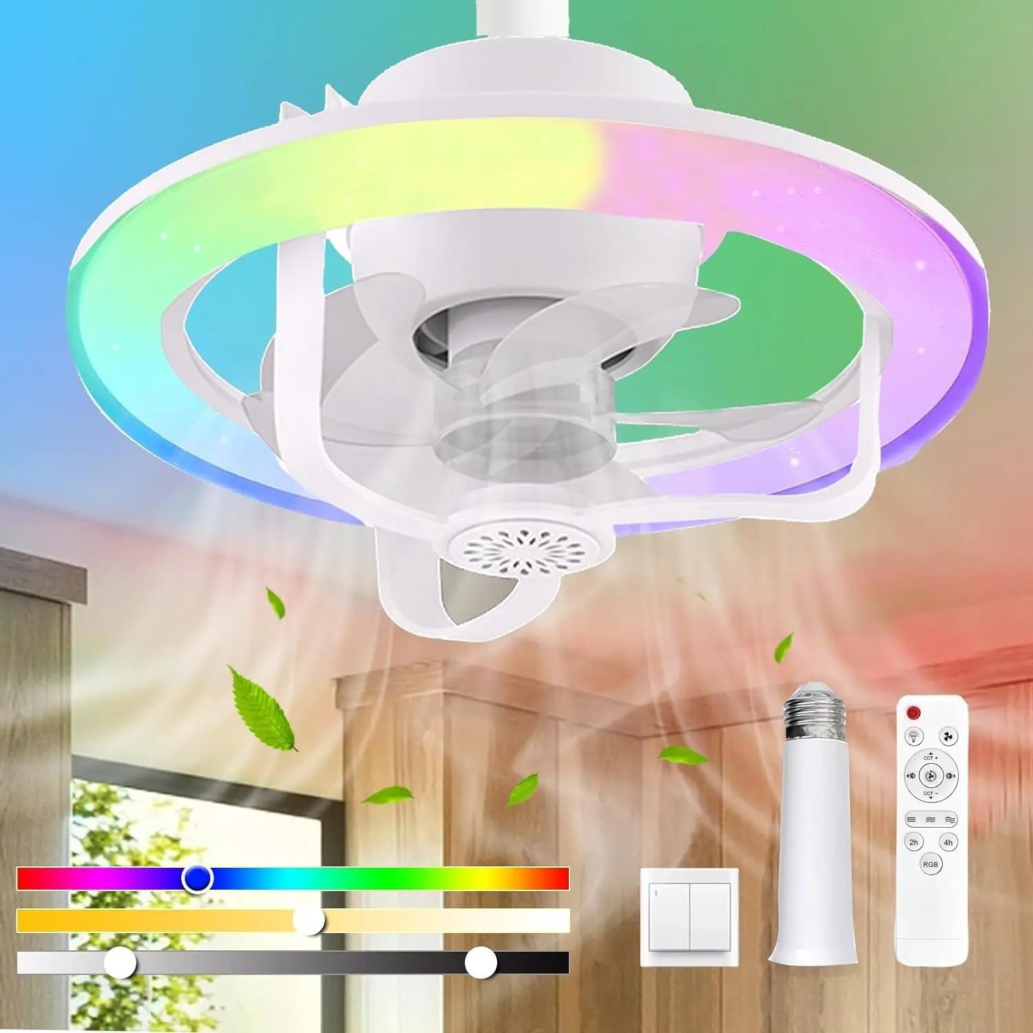 Fan Hub Rgb Controller - E27 Ceiling Fan Bulb With LED