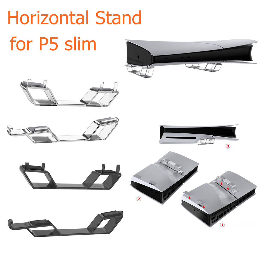 Gaming Accessories Holder - Horizontal Stand for PS5 Slim Digital/Disc