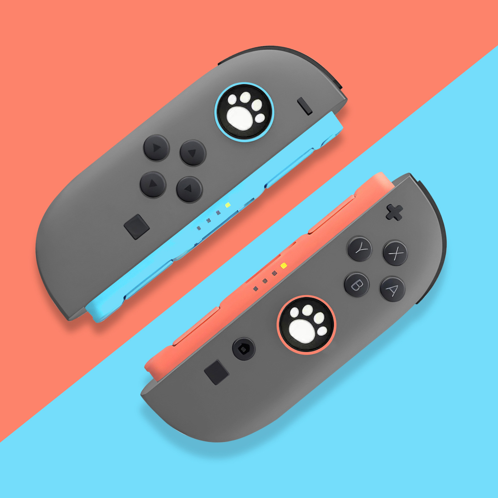 2pcs Cute Cat Silicone Grip Co - Gaming Accessories Nintendo Switch ulasan dan harga