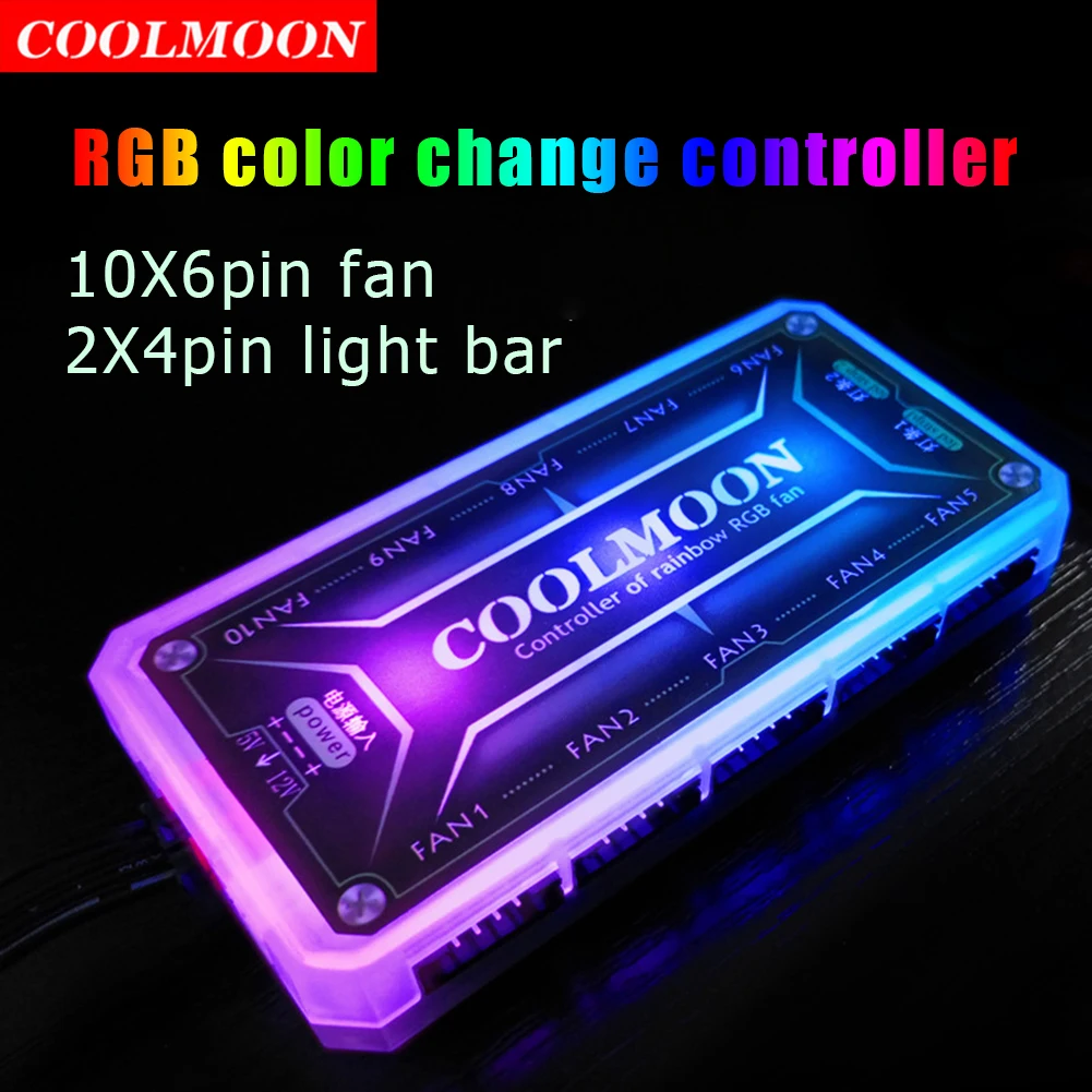 COOLMOON RGB Controller 12V 5A - Fan Hub Rgb Controller ulasan dan harga