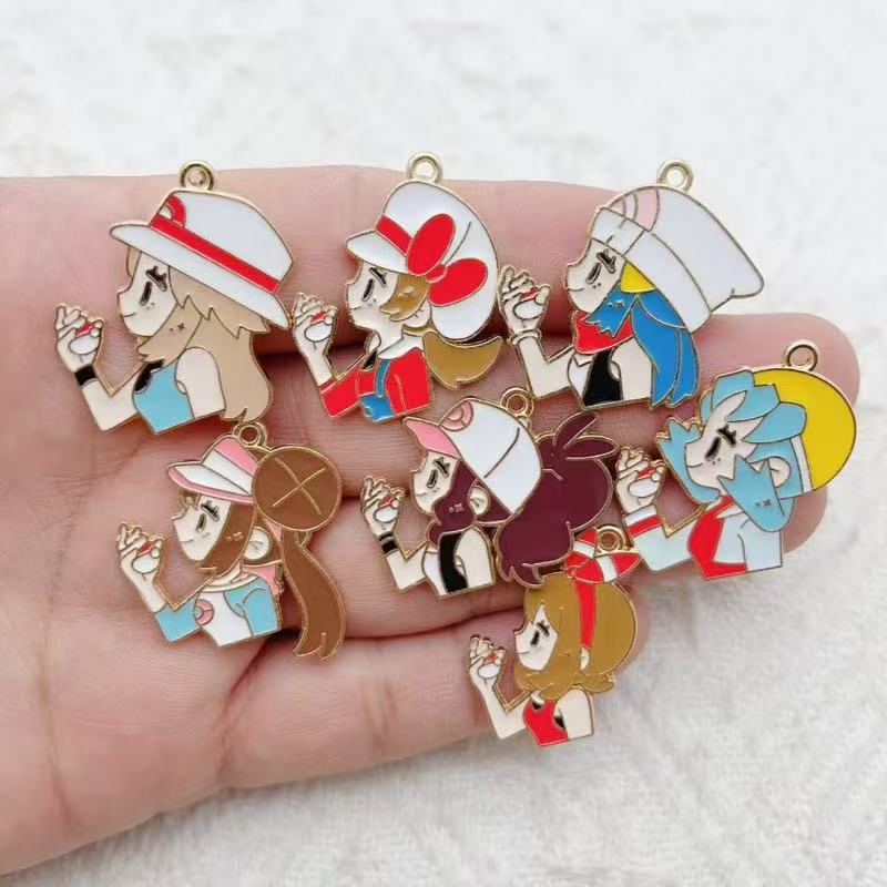10pcs Cartoon Girl Drip Oil Al - Gaming Accessories Gifts ulasan dan harga