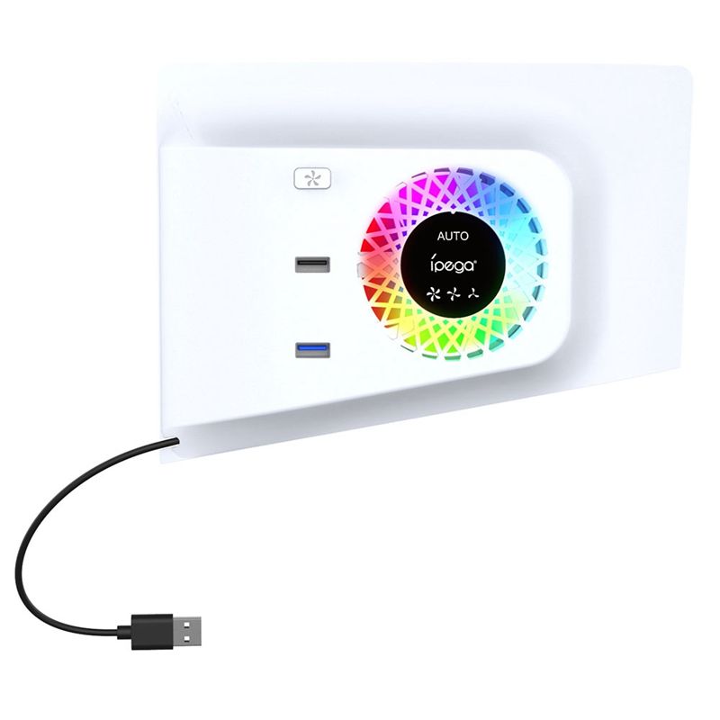 IPEGA For PS5 SLIM Temperature - Fan Hub Rgb Controller ulasan dan harga