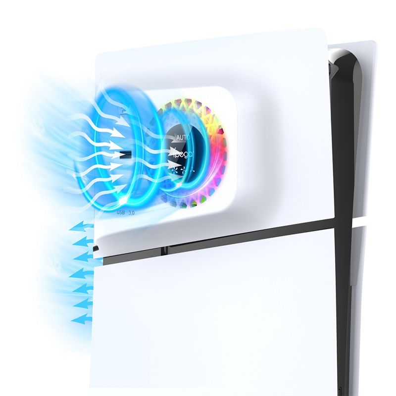 IPEGA For PS5 SLIM Temperature - Fan Hub Rgb Controller ulasan dan harga