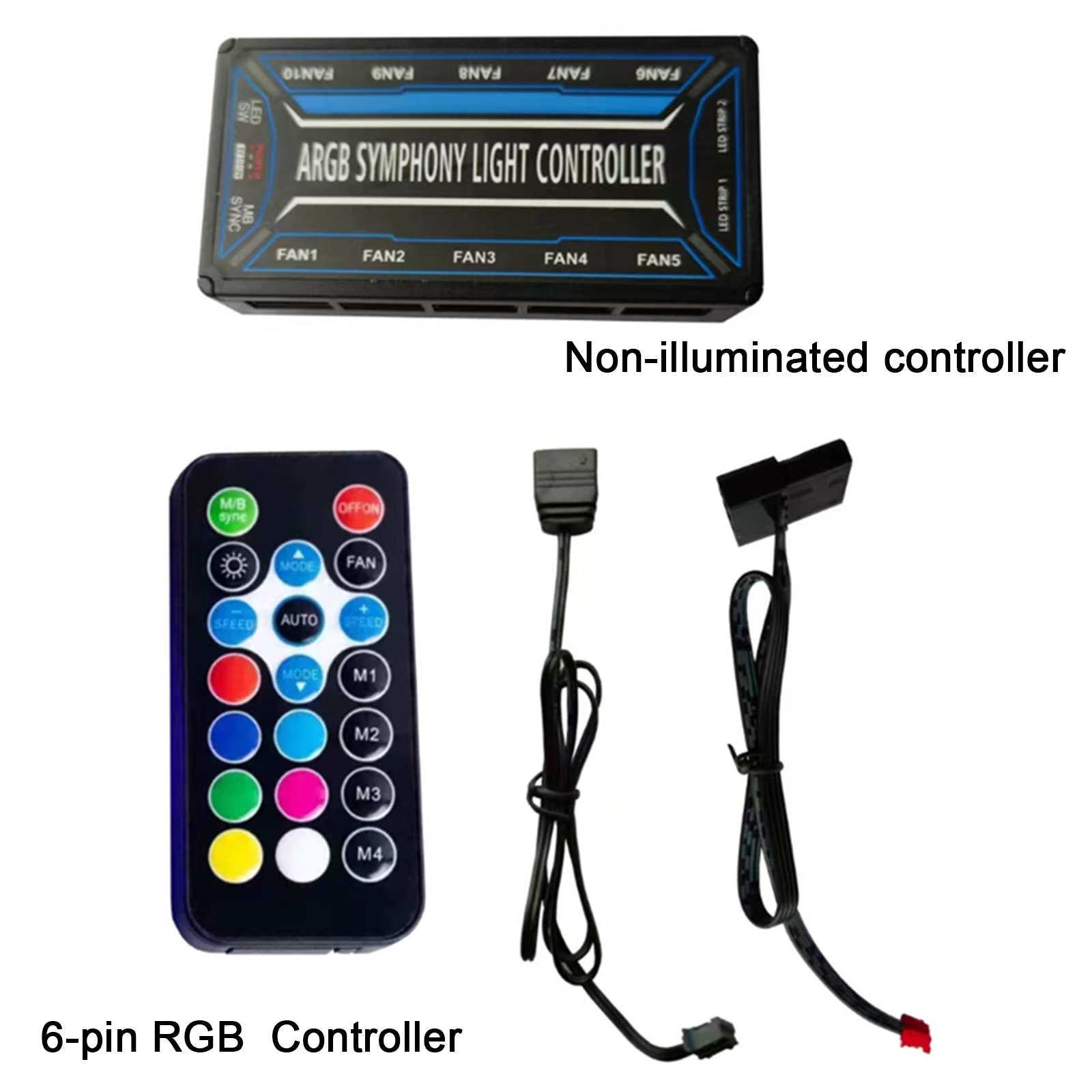 6Pin 10-Port PC Case Fan Split - Fan Hub Rgb Controller ulasan dan harga