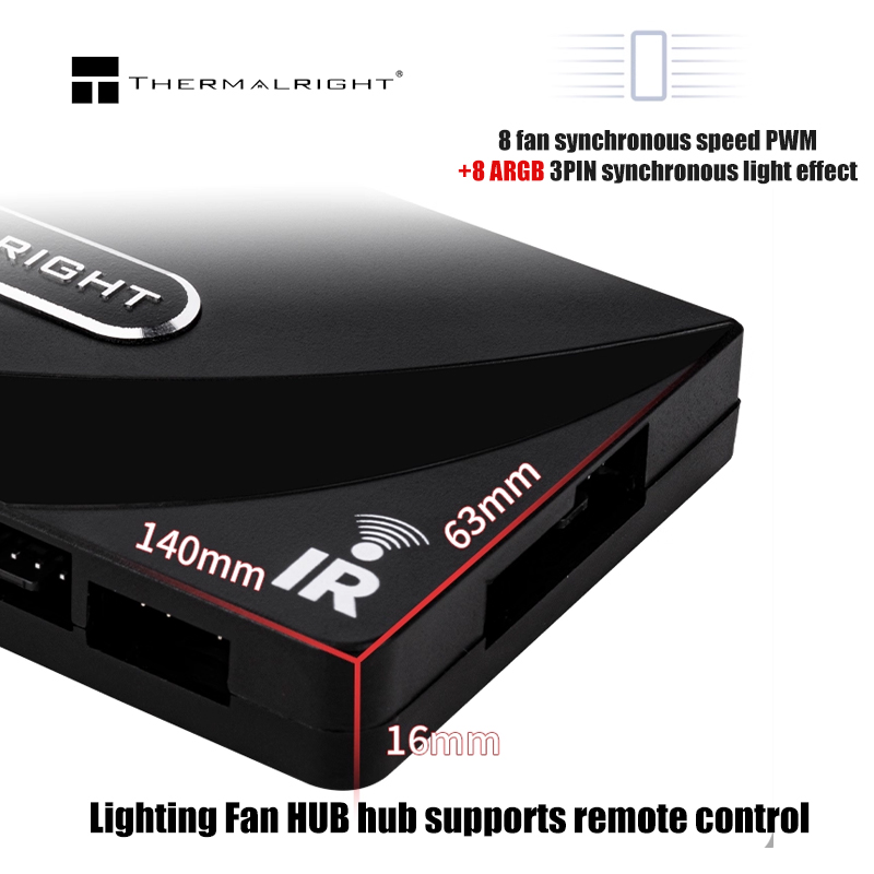 Thermalright 1 To 8 4 PIN PWM  - Fan Hub Rgb Controller ulasan dan harga